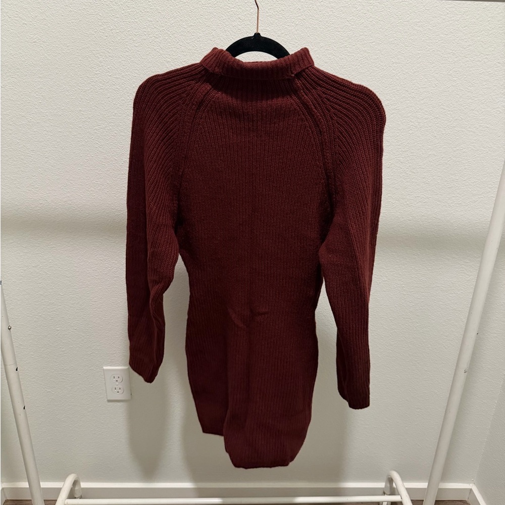 H&M Deep Red Turtleneck Sweater